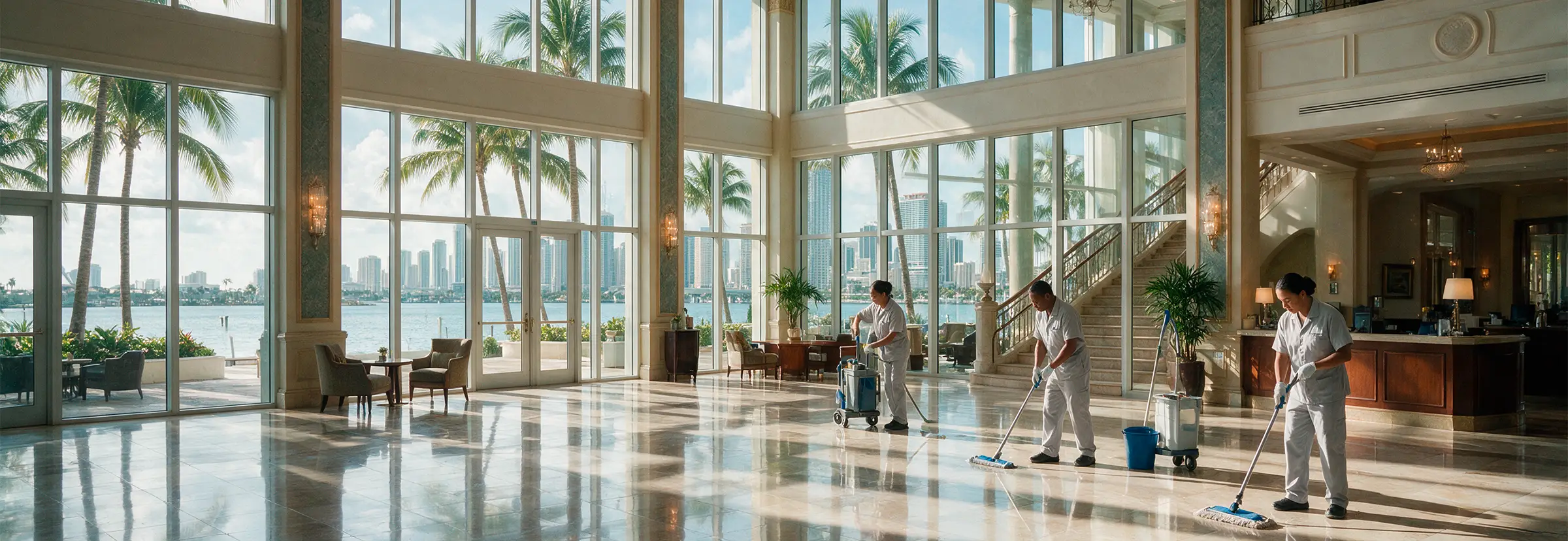 Limpieza comercial de oficinas en Miami - Service Solutions USA