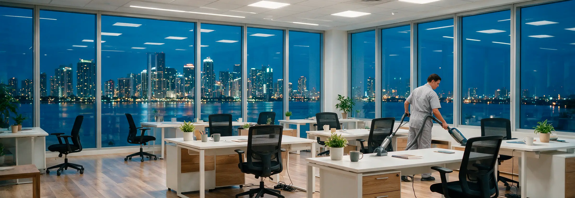 Limpieza nocturna de oficinas en Miami - Service Solutions USA